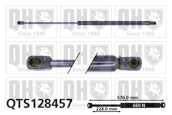 QUINTON HAZELL Газовая пружина, крышка багажник QTS128457